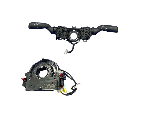 2023, 2024, 2025 Toyota Prius Black Turn Signal Wiper Headlight Combination Switch with Clock Spring - Front, Left (Driver) (OEM)