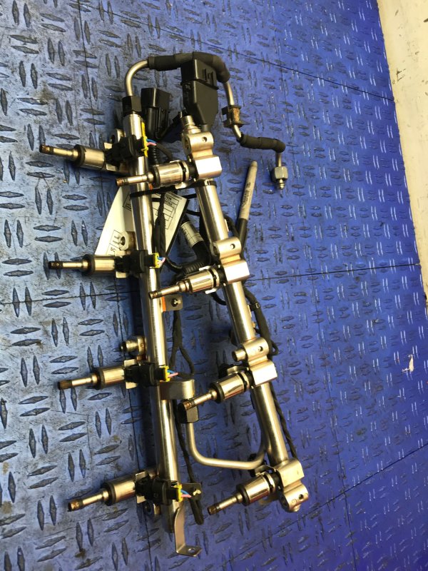 OEM Fuel Rail and Injector Assembly with Wiring Harness for 2017, 2018, 2019, 2020, 2021, 2022 Genesis - Left (Driver)