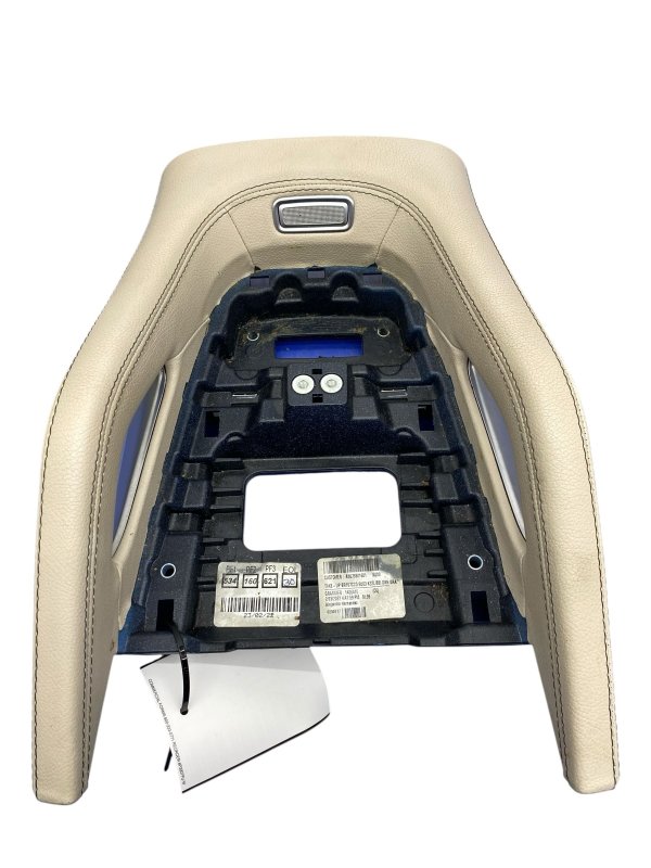 OEM Tan Center Console Rear Storage Compartment with Power Socket for 2020, 2021, 2022, 2023, 2024, 2025 Mercedes-Benz - Front