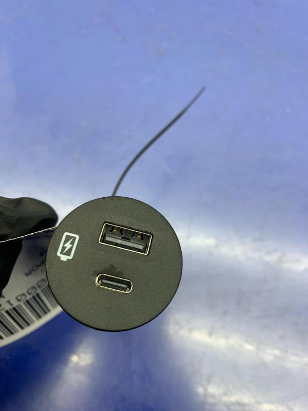 2020, 2021, 2022, 2023, 2024 Ford Explorer Black Console Mounted USB Charging Module - Rear (OEM)
