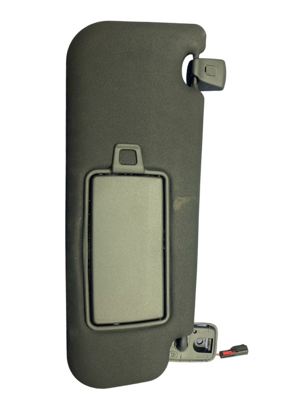 OEM Black Illuminated Sun Visor for 2017, 2018, 2019, 2020, 2021 Jaguar E-Pace, F-Pace, I-Pace, XE - Front, Right (Passenger)