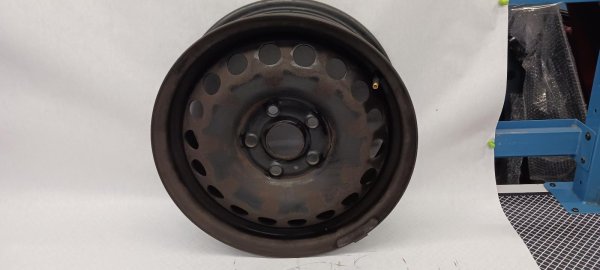 OEM 15x6 18-Hole Steel Spare Wheel for 2006, 2007, 2008, 2009, 2010, 2011, 2012, 2013, 2014 Volkswagen Golf, GTI, Rabbit