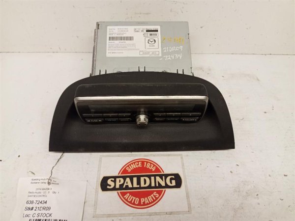 2014, 2015, 2016, 2017, 2018 Mazda 3 AM-FM Radio Receiver (OEM)