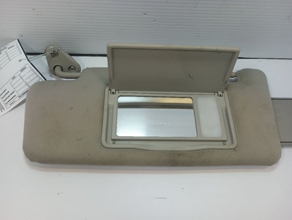 OEM Silver Sun Visor with Illuminated Vanity Mirror for 2003, 2004, 2005, 2006, 2007, 2008, 2009 Subaru - Left (Driver)