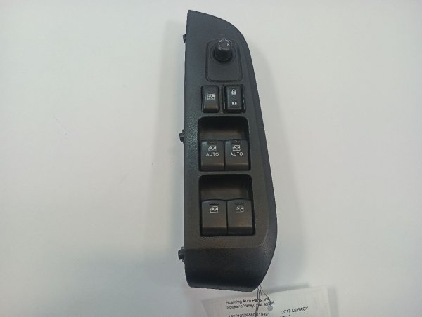 OEM Black Master Power Window and Door Lock Switch for 2017 Subaru Legacy - Front Left (Driver)