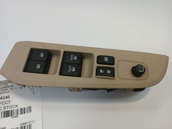 OEM Tan Master Power Window and Door Lock Switch for 2015, 2016 Subaru Legacy - Front