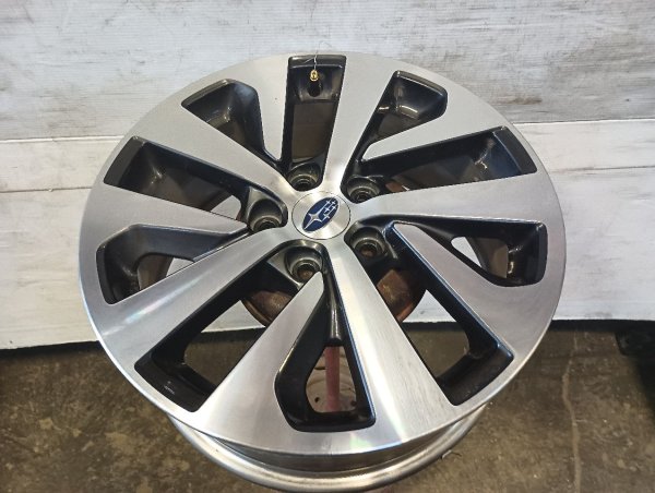 OEM Black 17x7 5-Spoke Machined Charcoal Alloy Wheel for 2020, 2021, 2022, 2023, 2024, 2025 Subaru