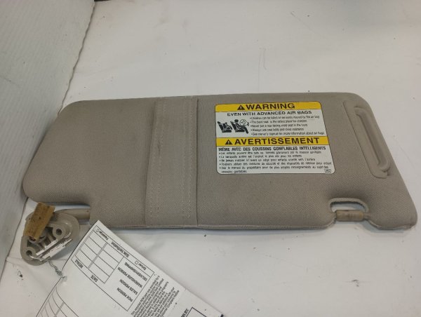 OEM Gray Sun Visor with Illuminated Vanity Mirror for 2003, 2004, 2005, 2006, 2007, 2008, 2009 Subaru Baja, Legacy - Left (Driver)