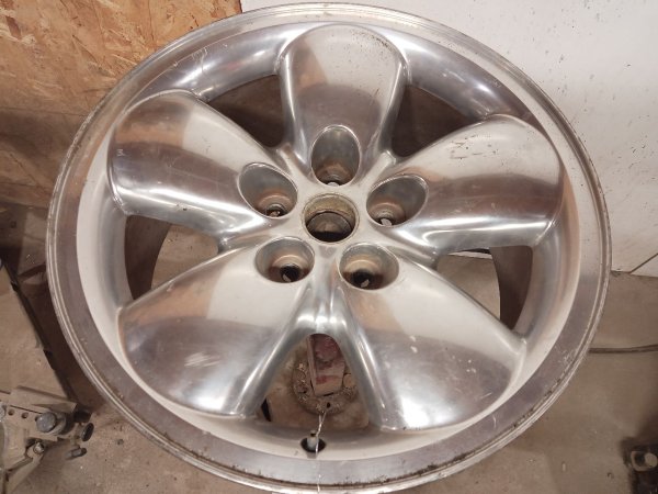 OEM 20x9 5-Spoke Polished Alloy Wheel for 2002, 2003, 2004, 2005 Dodge Ram 1500