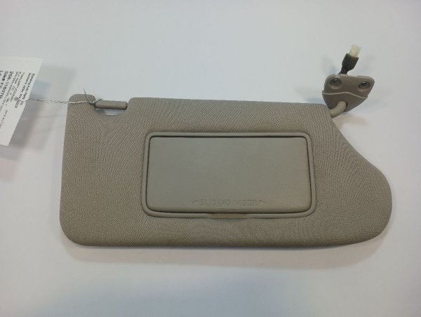 OEM Gray Sun Visor with Illuminated Mirror for 2013, 2014, 2015, 2016, 2017, 2018 Nissan Altima - Right (Passenger)