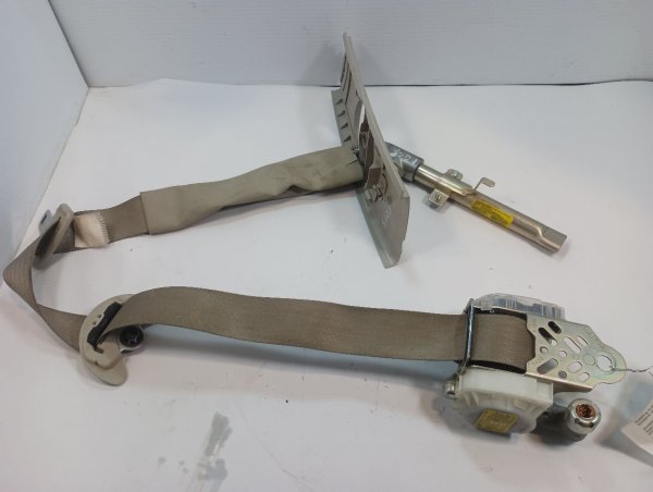 OEM Beige Seat Belt Assembly with Retractor and Pretensioner for 2013, 2014 Subaru - Front, Right (Passenger)