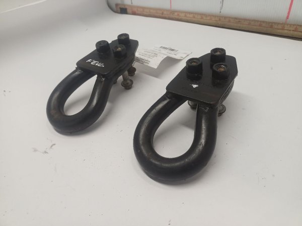 2000, 2001, 2002, 2003, 2004, 2005 Ford Excursion Black Tow Hooks with Hardware - Left (Driver) (OEM)