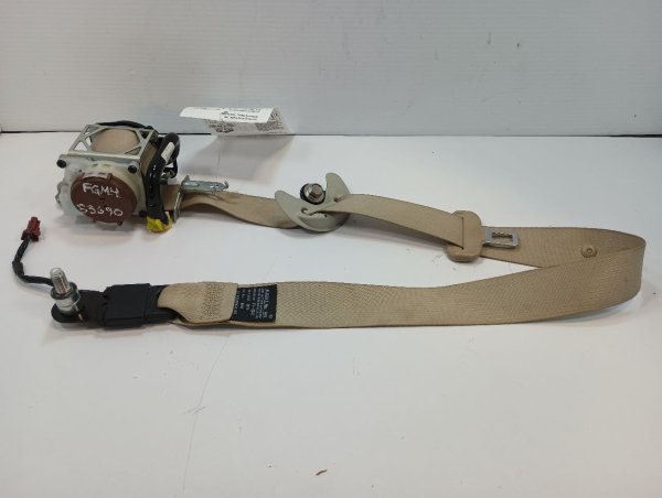 OEM Beige Seat Belt Assembly with Retractor and Pretensioner for 2015, 2016, 2017, 2018, 2019 Subaru - Front, Right (Passenger)