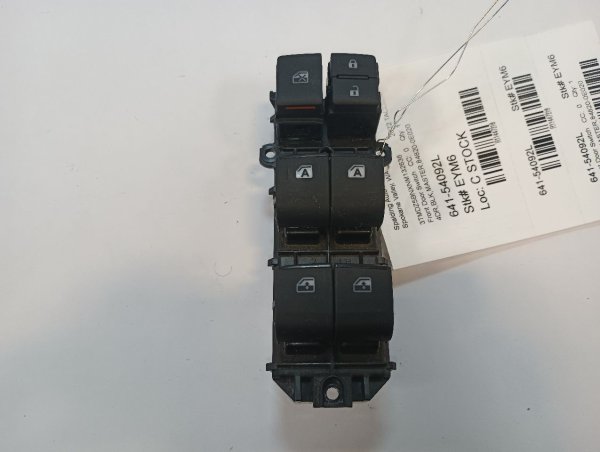OEM Black Master Power Window and Door Lock Switch for 2014, 2015, 2016, 2017, 2018, 2019, 2020, 2021, 2022, 2023 Toyota - Front Left (Driver)
