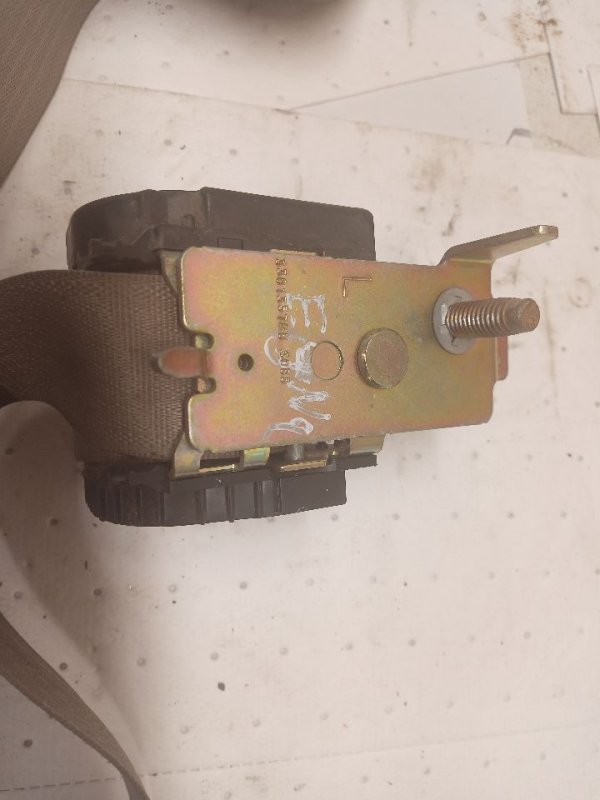 2005 Ford Excursion Tan Seat Belt Assembly - Front, Left (Driver) (OEM)