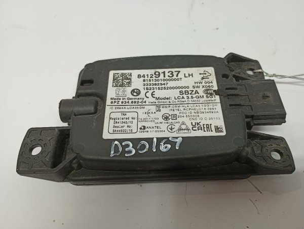 OEM Blind Spot Monitor Module for 2018, 2019, 2020, 2021, 2022, 2023, 2024 Buick, Chevrolet, & GMC - Left (Driver)