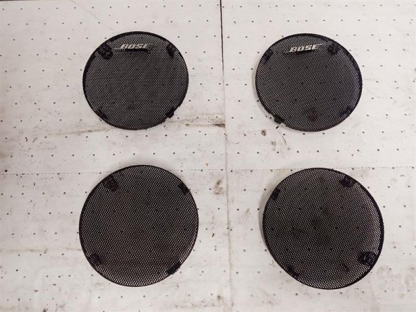 2003, 2004, 2005, 2006, 2007 Hummer H2 Black Interior Door Speaker Cover Set - Rear (OEM)