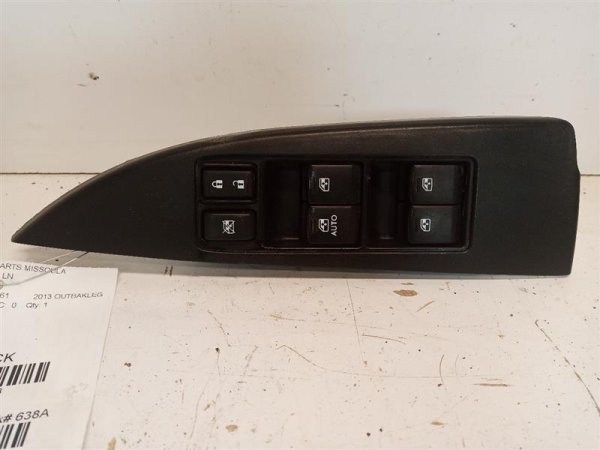 OEM Gray Master Power Window and Door Lock Switch for 2013, 2014 Subaru Legacy - Front Left (Driver)