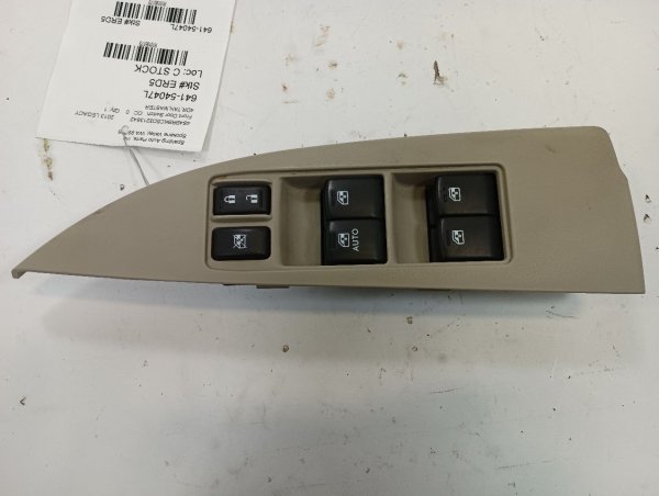 OEM Tan Master Power Window and Door Lock Switch for 2013, 2014 Subaru Legacy - Front Left (Driver)