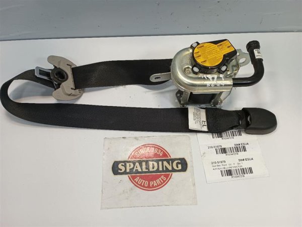 2012, 2013, 2014, 2015, 2016, 2017, 2018, 2019 Toyota Prius Black Seat Belt Assembly - Front, Left (Driver) (OEM)