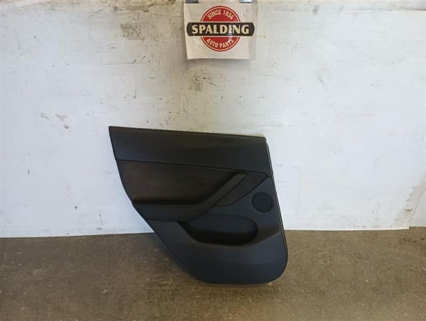 2020, 2021, 2022 Tesla Y Black Front Door Interior Trim Panel - Rear, Left (Driver) (OEM)